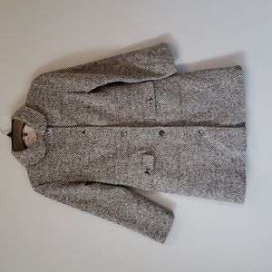 Jacadi Girls Herringbone Winter Coat